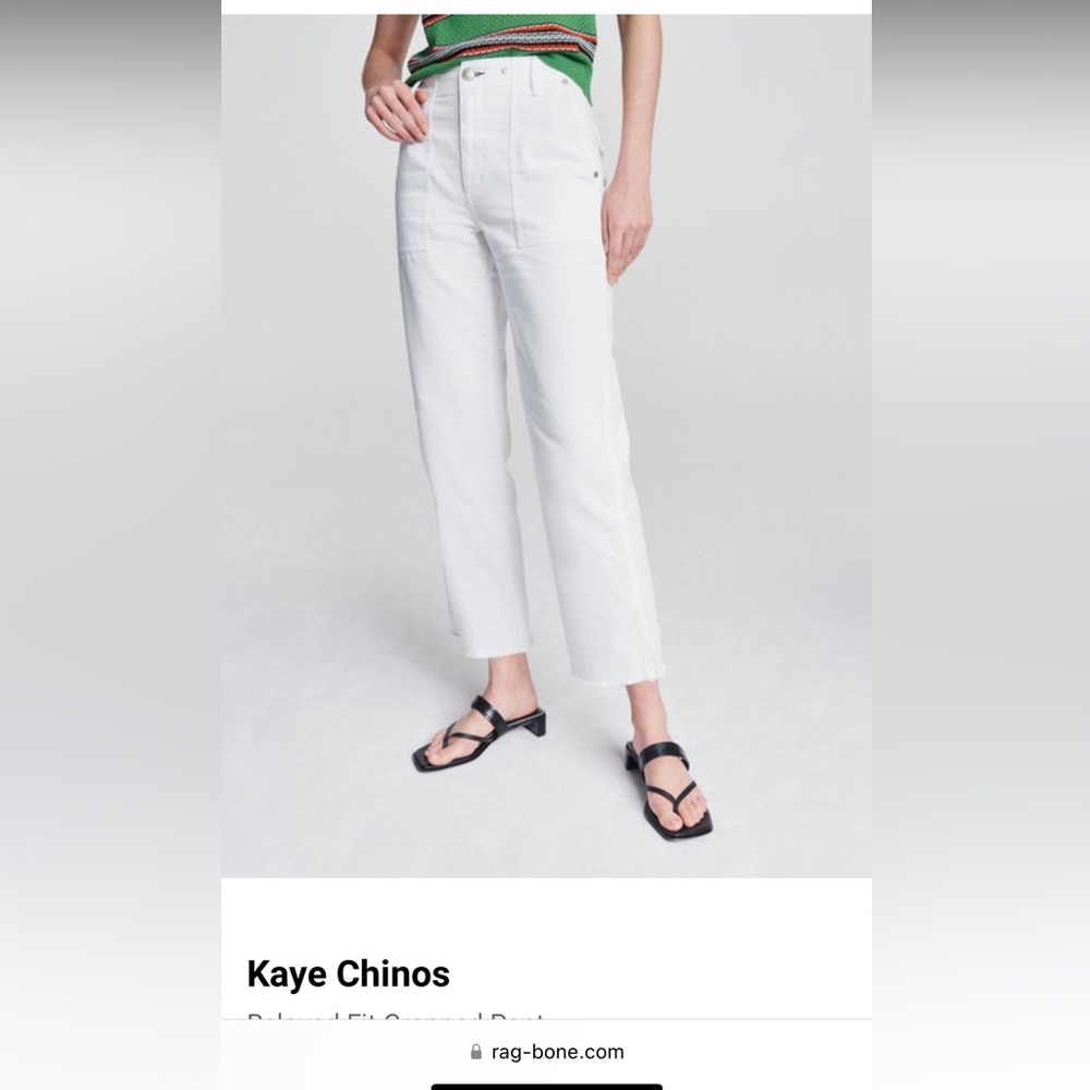 Rag & bone Kaye Chinos Sz 25